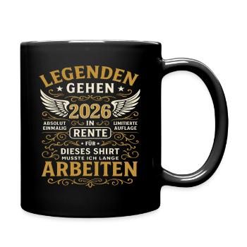 Pension 2026, legend at work - Full Colour Mug - black - Right