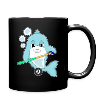 Delfin Billiard Queue Sport - Tasse einfarbig - Schwarz - Rechts