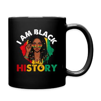 Histoire de I Am Black – Fierté et Pouvoir - Mug uni - noir - Droite