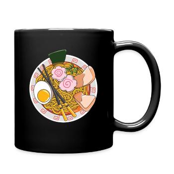 Ramen classique Bowl de nouilles japonaises Gourmet asiatique - Mug uni - noir - Droite