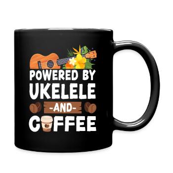 Hawaiian Ukulele Uke Coffee - Tasse einfarbig - Schwarz - Rechts