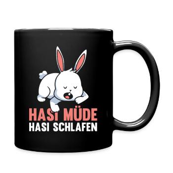 Shlafshirt Bunny Bunny Bunny Fatigué Bunny Sleep - Mug uni - noir - Droite
