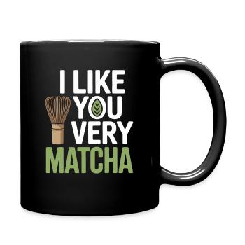 Thé matcha dit thé vert comme toi, très matcha - Mug uni - noir - Droite