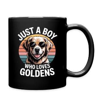 Golden Retriever Sunglasses - Full Colour Mug - black - Right