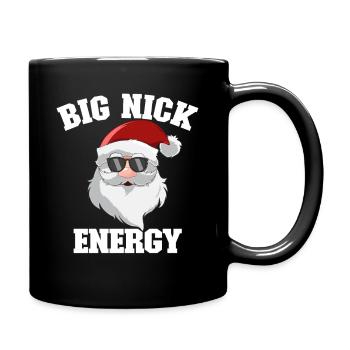 Santa Claus, Merry Christmas, Big Nick-E - Full Colour Mug - black - Right