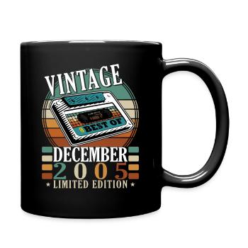Édition limitée Vintage décembre 2005 - Mug uni - noir - Droite