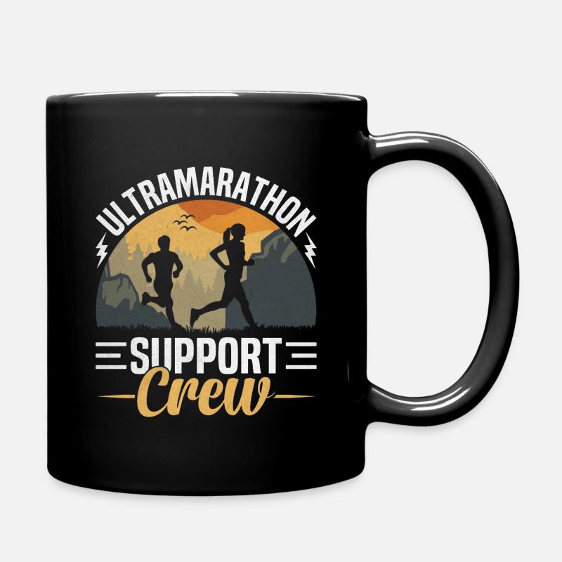 Ultra-Marathon-Lauf 50-Meilen-Läufer - Tasse einfarbig - Schwarz