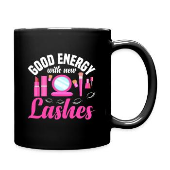 Technicienne de cils fournie par les cils - Mug uni - noir - Droite
