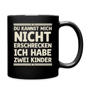 2 enfants Maman Maman Père Papa - Mug uni - noir - Droite