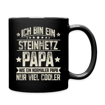  Steinmetz Papa - Tasse einfarbig - Schwarz - Rechts