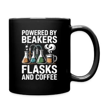 Alchemist Verstand Ingenieur Herz Chemie Motif - Tasse einfarbig - Schwarz - Rechts