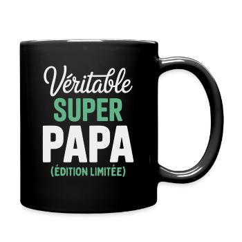 Super Papa Édition Limitée Cadeau Original  - Mug uni - noir - Droite