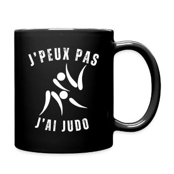 I can't I have judo humor gift - Full Colour Mug - black - Right