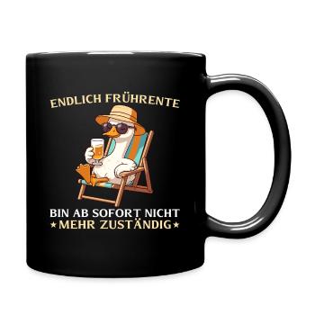 Partial retirement Gans - No longer responsible Earlier - Full Colour Mug - black - Right