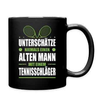 Joueur de tennis offre des tenues de paroles de tennis - Mug uni - noir - Droite