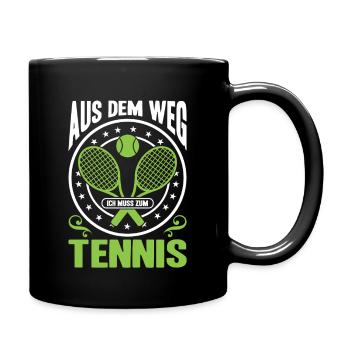 Joueur de tennis offre des tenues de paroles de tennis - Mug uni - noir - Droite