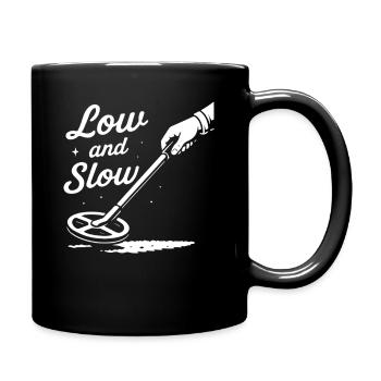 Détection de métaux à bas et lent type chasse au trésor - Mug uni - noir - Droite
