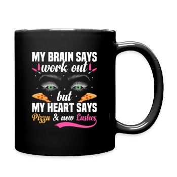 Extension de cils Whisperer Technicienne de cils - Mug uni - noir - Droite