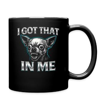 Chihuahua dit de l’humour Une idée de cadeau drôle - Mug uni - noir - Droite