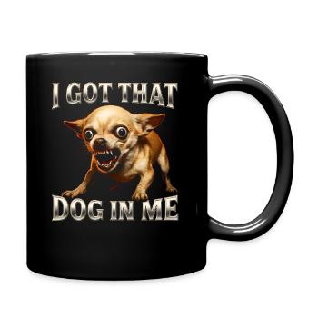 Chihuahua dit de l’humour Une idée de cadeau drôle - Mug uni - noir - Droite