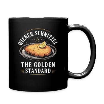 Wiener Schnitzel Golden Standard - Tasse einfarbig - Schwarz - Rechts