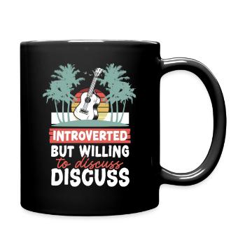 Hawaiian Ukulele Uke Introverted - Tasse einfarbig - Schwarz - Rechts