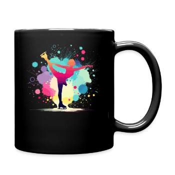 Figure skating, figure skater, figure skating - Full Colour Mug - black - Right