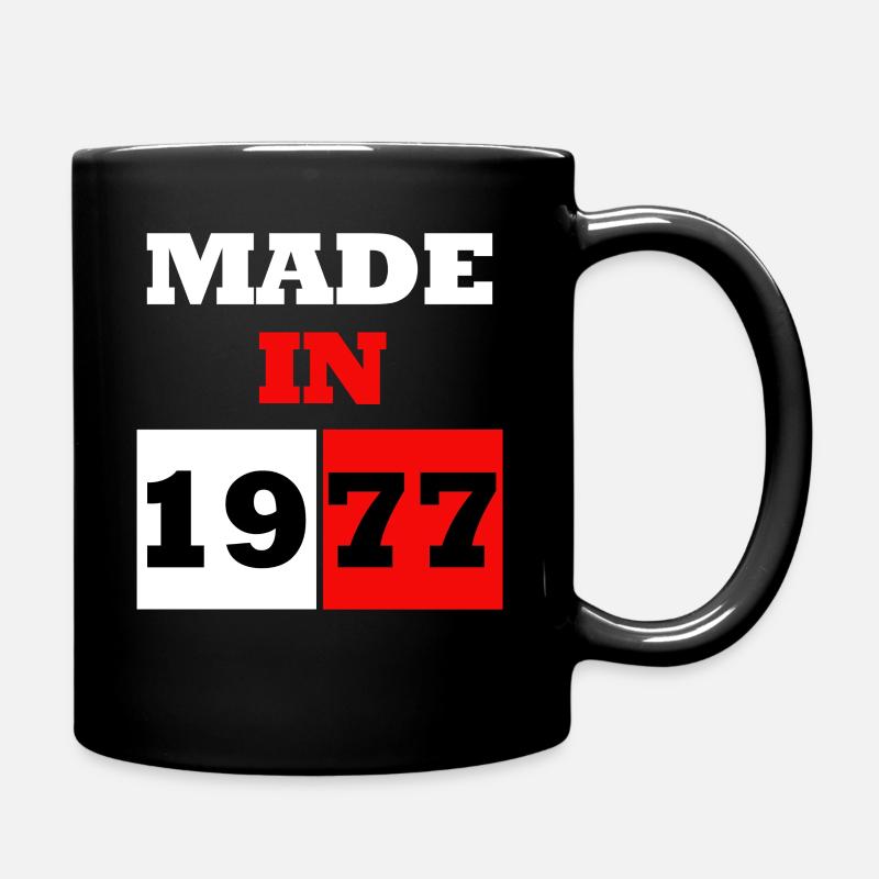 Made In 1977 Jubiläum - Tasse einfarbig - Schwarz