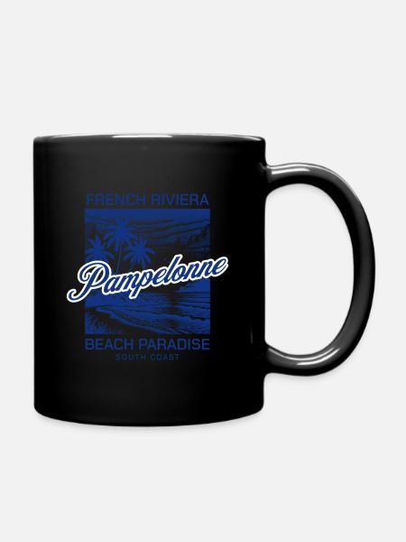 Pampelonne Beach Blaue Riviera - Tasse einfarbig - Schwarz