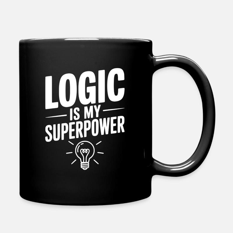 Logic is my Superpower - Full Colour Mug - black