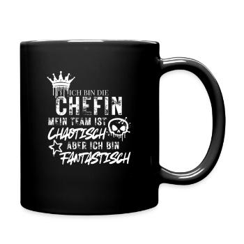 Je suis le patron de l’équipe chaotique - Mug uni - noir - Droite