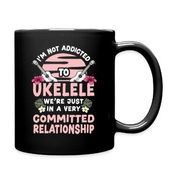 Ukulélé hawaïen Ukulélé Je ne suis pas - Mug uni - noir - Droite
