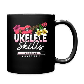Ukulélé hawaïen ukélé ukulélé - Mug uni - noir - Droite
