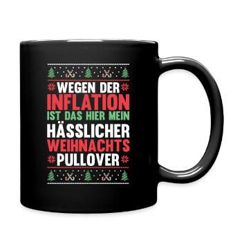 Inflation du Père Noël Temps de Noël - Mug uni - noir - Droite