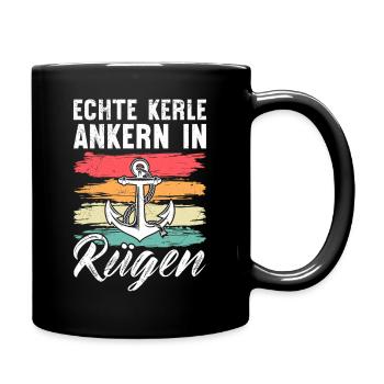 Island of Rügen REAL GUYS ANCHORING IN RÜGEN SAILORS - Full Colour Mug - black - Right