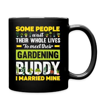 Garten- Und Pflanzenliebhaber Geschenke - Tasse einfarbig - Schwarz - Rechts