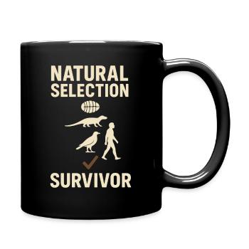 Charles Darwin Geschenk Natürliche - Tasse einfarbig - Schwarz - Rechts