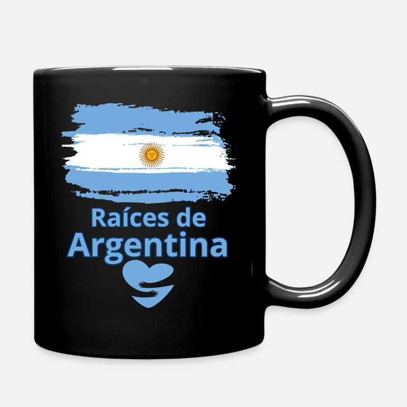 Argentina's Roots: Albiceleste Pride - Full Colour Mug - black