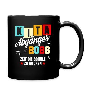 Diplômés de maternelle 2026 - Inscription en première classe - Mug uni - noir - Droite