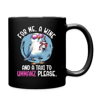 Mer Baltique POUR MOI, UN VIN ET UN TAXI VERS - Mug uni - noir - Droite