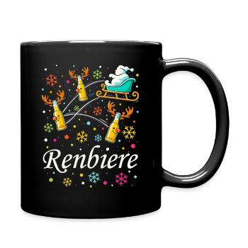 Christmas Beer Sleigh Magic - Full Colour Mug - black - Right
