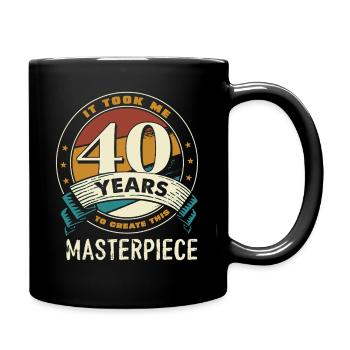 40 Years of Masterpiece Anniversary - Full Colour Mug - black - Right