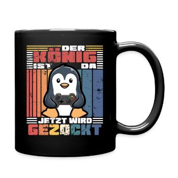 King wants to gamble - Full Colour Mug - black - Right