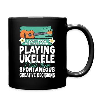 Ukulélé hawaïen que je ne fabrique pas - Mug uni - noir - Droite