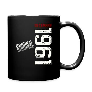 64e anniversaire Original décembre Né en 1961 - Mug uni - noir - Droite