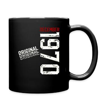 55e anniversaire Original Décembre Né en 1970 - Mug uni - noir - Droite