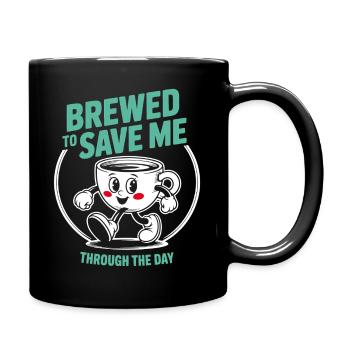 Le café sauve la situation - Mug uni - noir - Droite