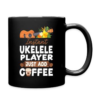 Hawaiian Ukulele Uke Coffee - Tasse einfarbig - Schwarz - Rechts