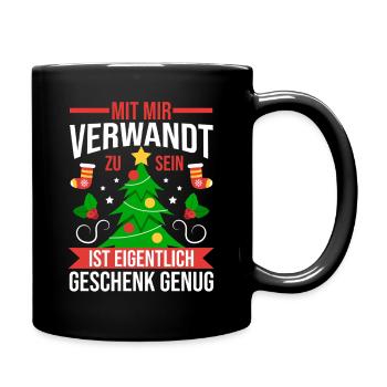 Noël du Père Noël - Mug uni - noir - Droite