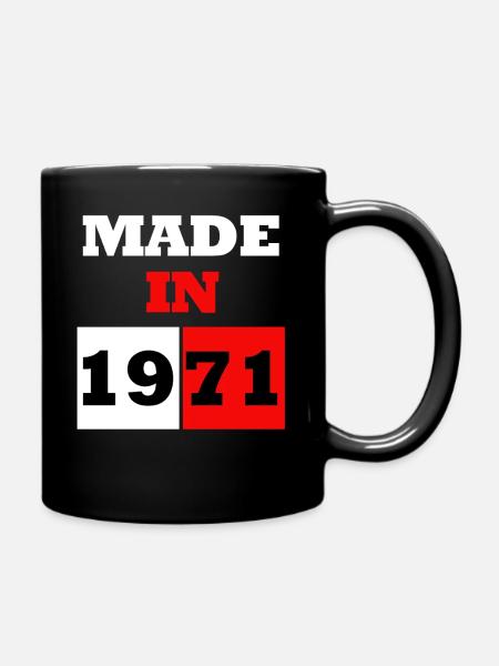 Made In 1971 Anniversaire - Mug uni - noir